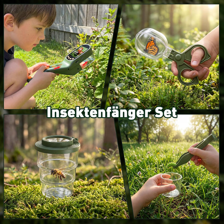 Entdecker Set für Kinder - Insektenfänger Spielzeug mit 500X Bildschirm, Insekten Beobachtungsbox, K