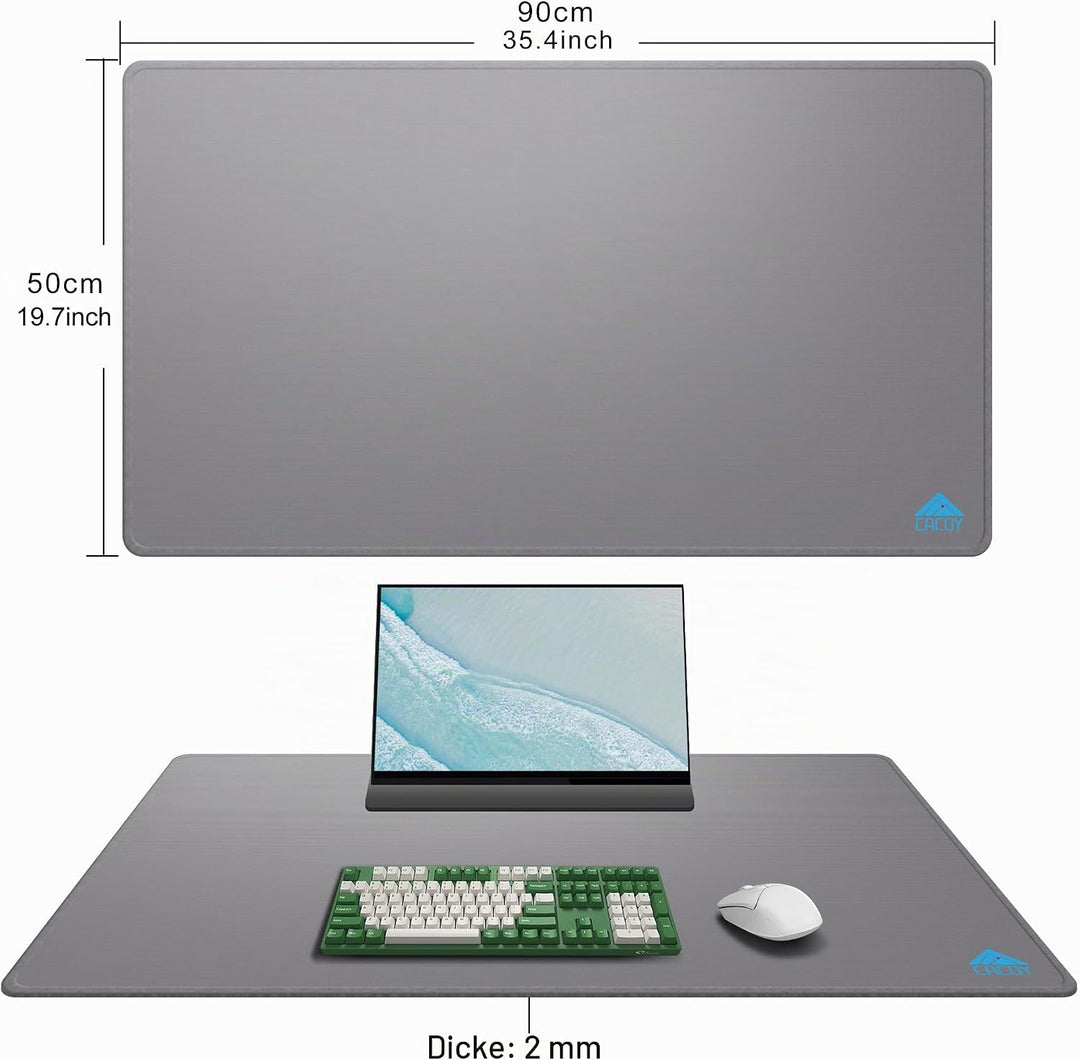 Cacoy 900x500mm Grosses erweitertes Computer-Mauspad, XXL Gaming Mausmatte, Multifunktionale grosse