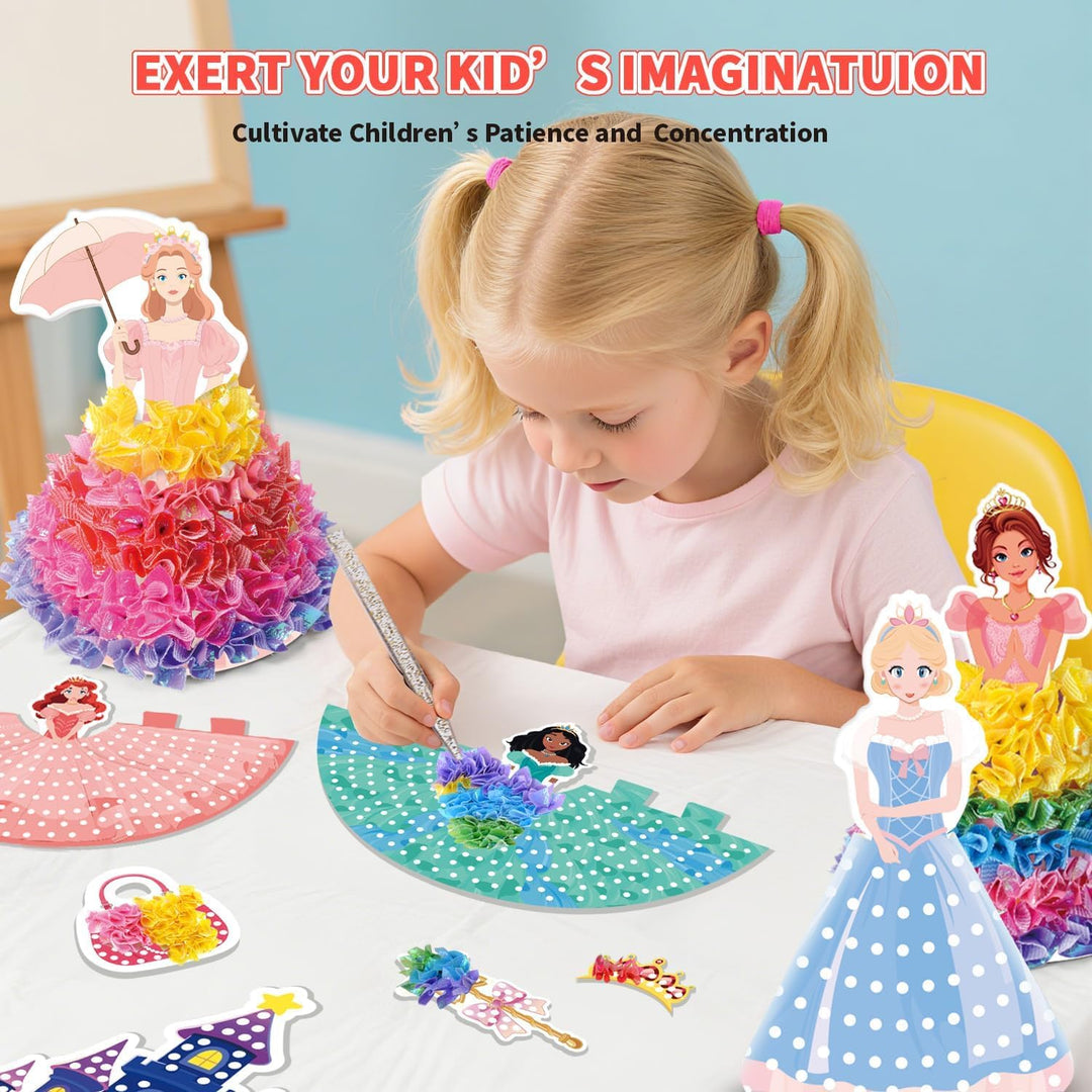 Afufu Poke-in Art Fun Bastelset Kinder 3 4 5 6 7 8 9 10 11 12 Jahre, DIY Kindertagsgeschenke Mädchen