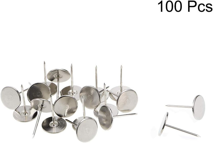 sourcing map 100 Stück Polsternägel, flacher Kopf 19mmx30mm Möbelnägel，Reissnägel für Möbel, Sofa Ko