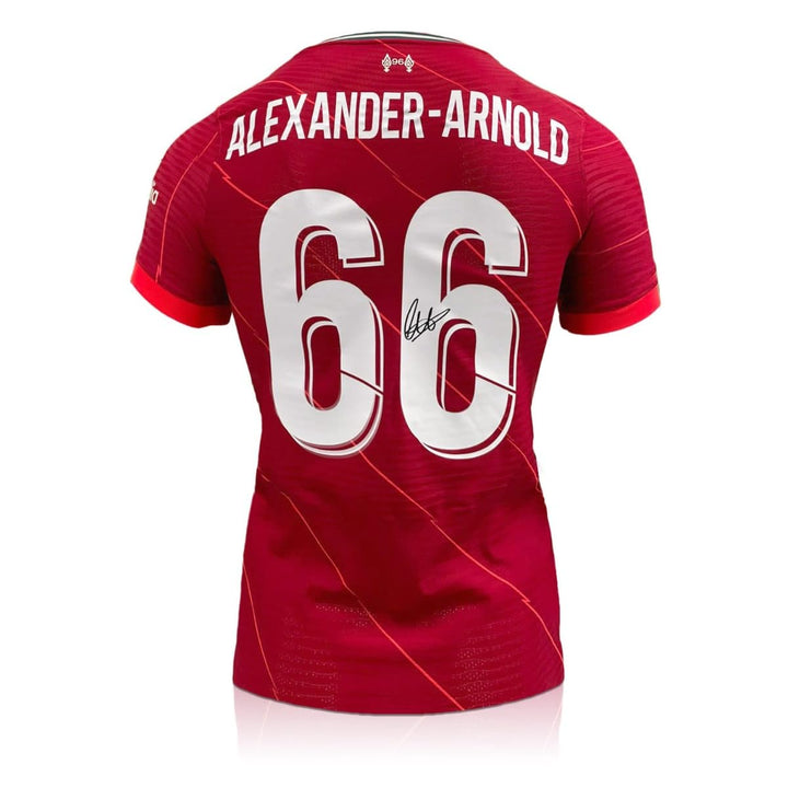 Von Trent Alexander-Arnold signiertes Liverpool-Trikot 2021-22