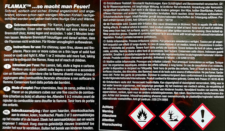 384x Kohleanzünder Kaminzünder Anzündwürfel Grillanzünder Kaminanzünder 8x 48er Ofenanzünder Feueran