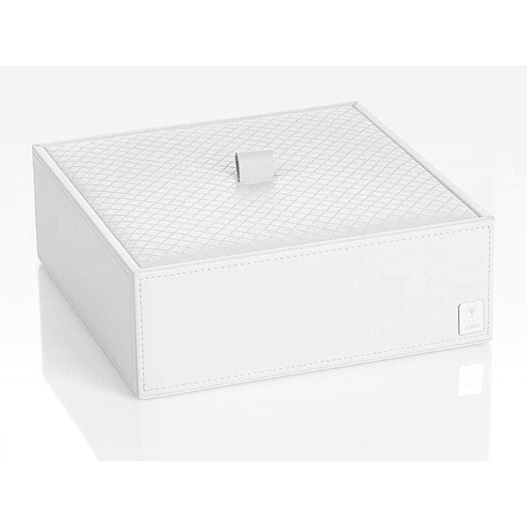 JOOP! Universal Box Homeline weiss in Leder Optik mit elegantem Flechtwerk Deckel