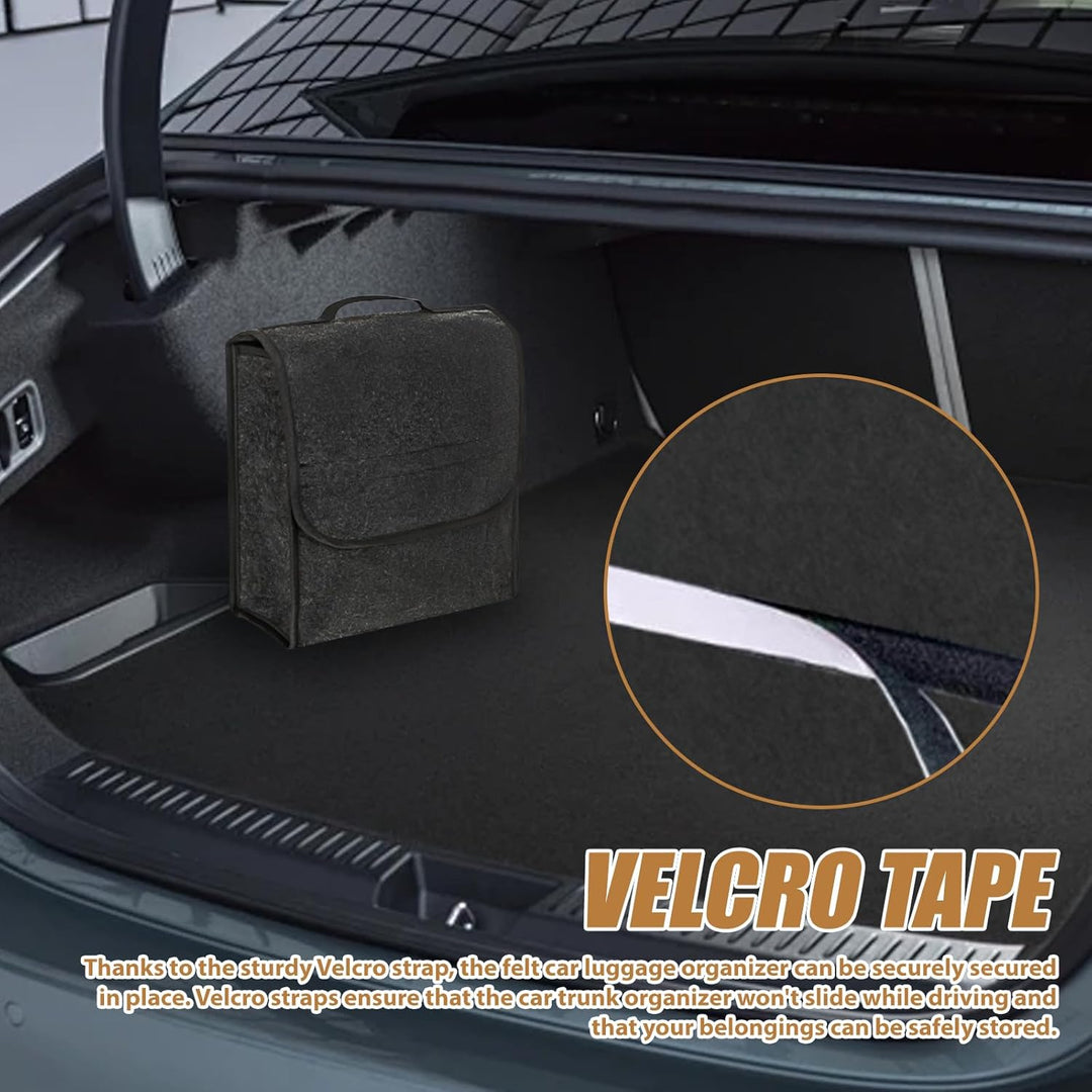 Auto Kofferraumtasche Organizer aus Filz: 30 x 17 x 29cm Auto Kofferraum Organizer, Vliesstoff Koffe