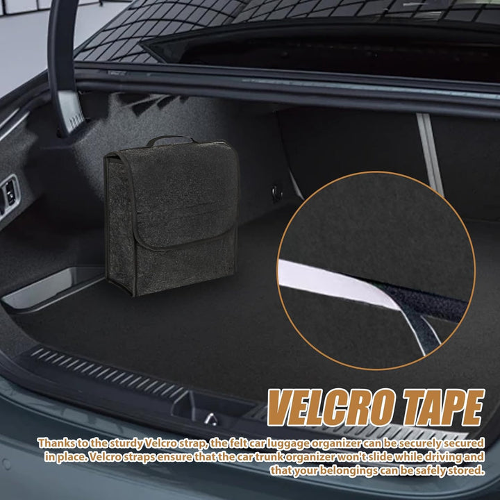 Auto Kofferraumtasche Organizer aus Filz: 30 x 17 x 29cm Auto Kofferraum Organizer, Vliesstoff Koffe