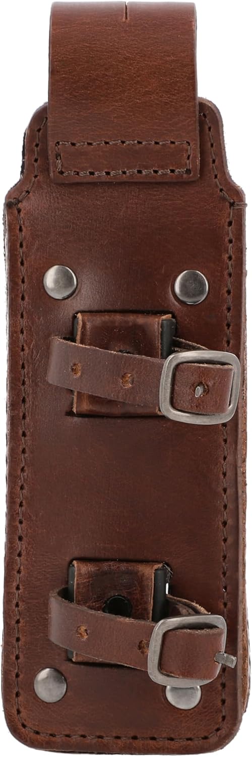 Gusti Fahrradschloss Tasche Leder - Laurent F. Zubehör Fahrrad inkl. Halterung Hülle für Faltschloss