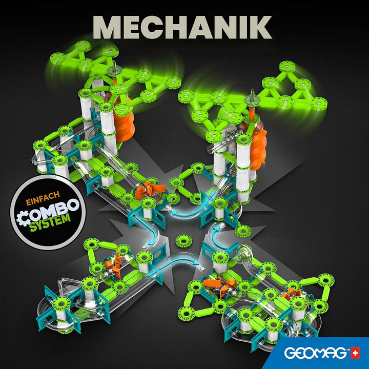 Geomag - Mechanics Gravity Elevator Circuit - Educational and Creative Game for Children - Magnetic