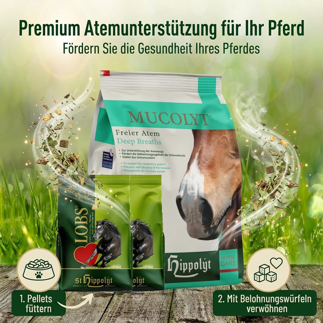 St. Hippolyt Mucolyt 5 kg + St. Hippolyt Lobs Belohnungswürfel 2 x 1 kg geschenkt