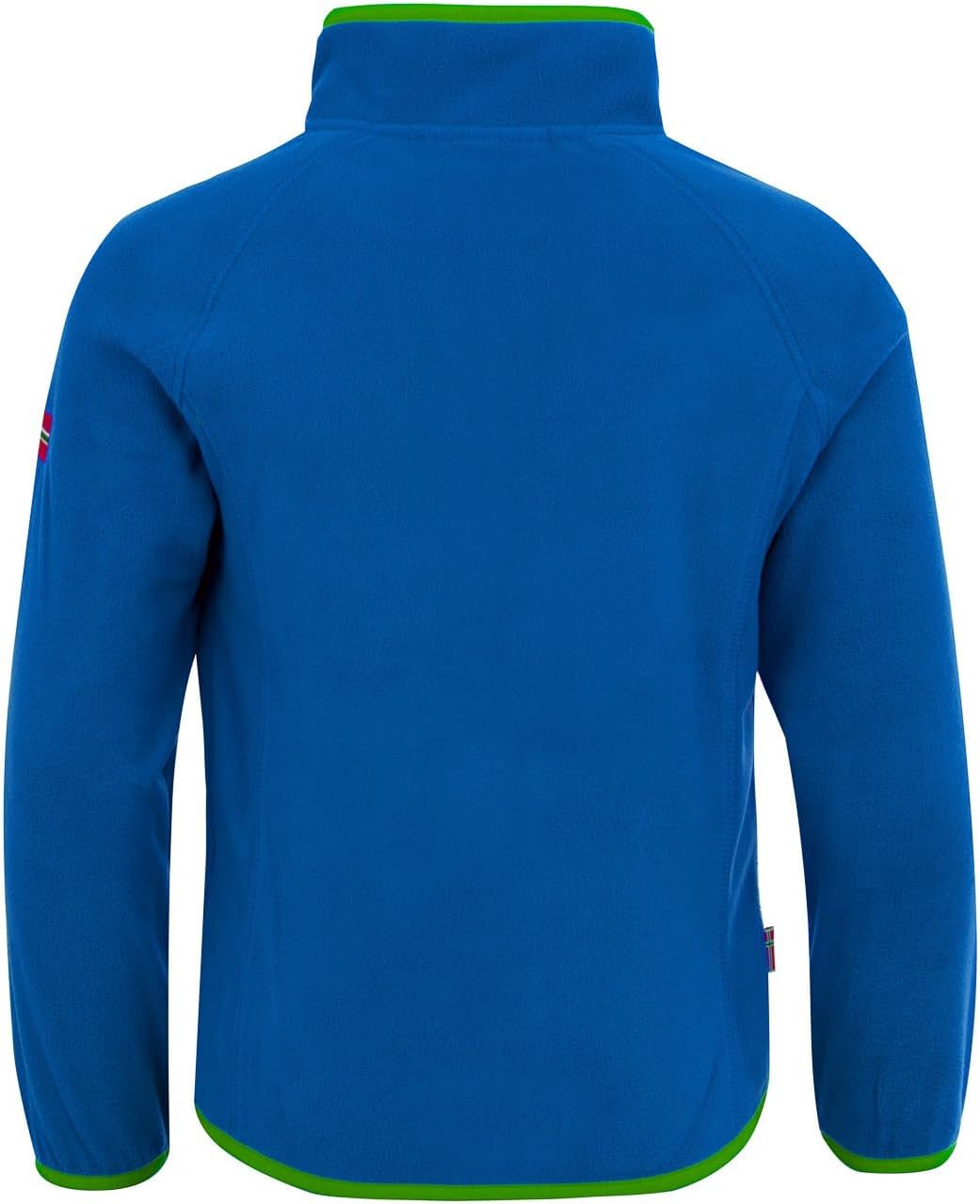 Trollkids Kinder Fleece-Pullover Nordland mit Reissverschluss 104 Mittelblau / Grün, 104 Mittelblau