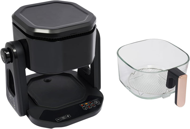 Heissluftfritteuse mit Sichtbarem Glas-Korb 4.5L 1500W Multifunktionale Heissluftfritteuse mit Grill