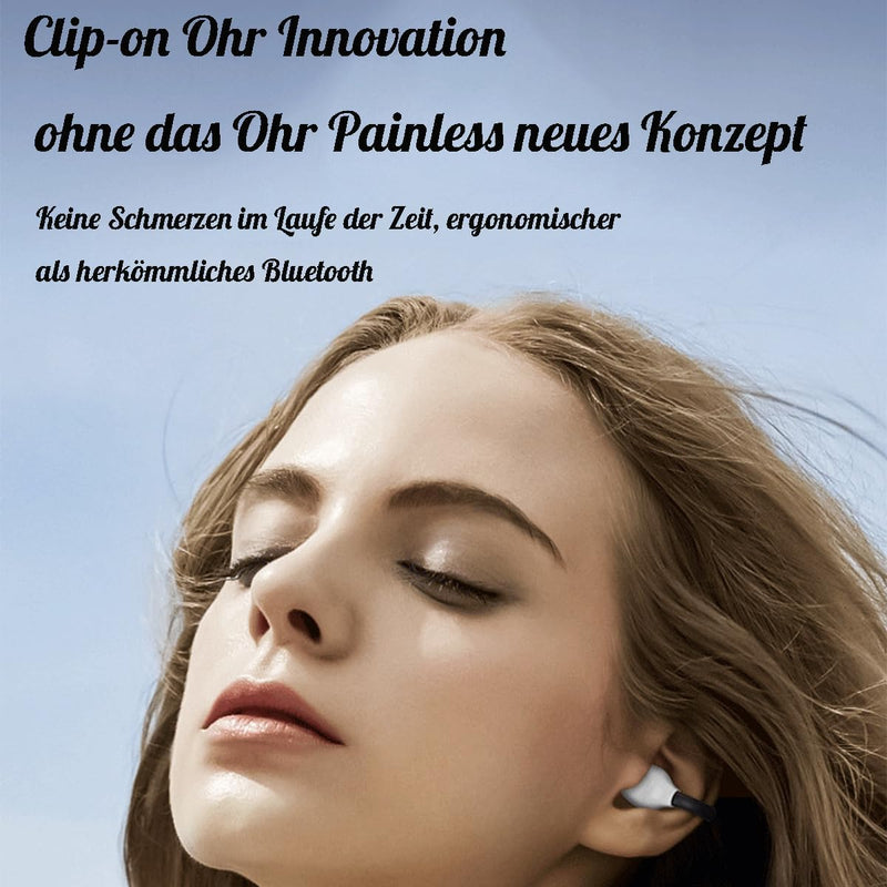 ESSONIO Open Ear Kopfhörer Headset Bluetooth Nur 3,7 g Ansteckbares Ear-Hook Kopfhörer Bluetooth 5.3