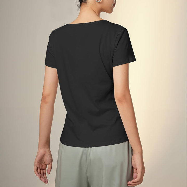 LiKing Damen T-Shirt Baumwolle Kurzarm Basic Sommer Rundhals T-Shirts Oberteile Top Bluse 1/3er Pack