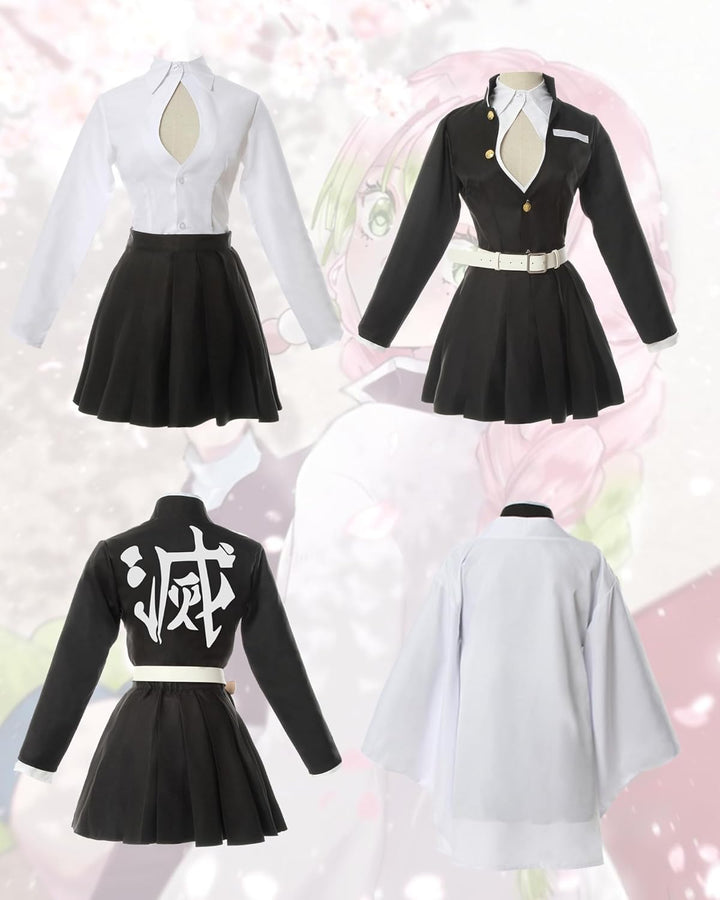 FCCAM Agatsuma Zenitsu Cosplay Kimono Vollständiger Satz Anime Zenitsu Cosplay Kostüm Erwachsene Wei