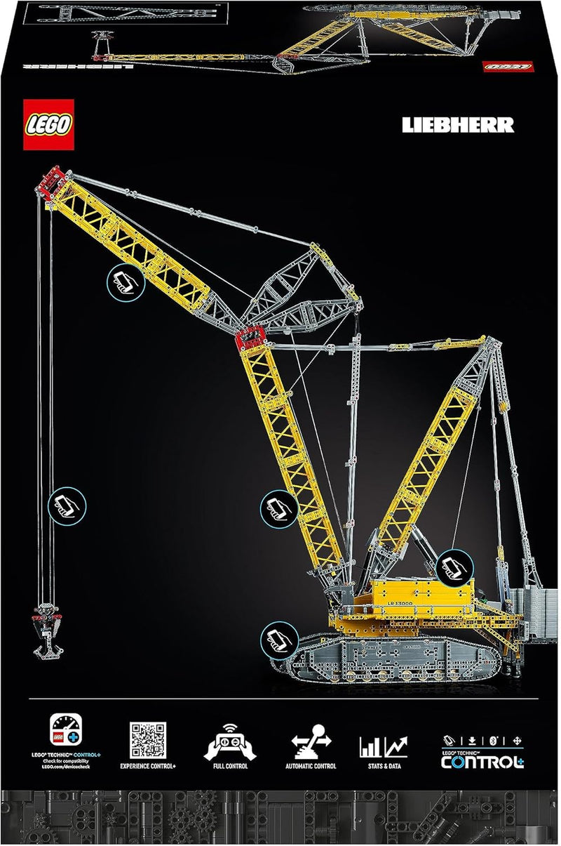 LEGO Technic Liebherr LR 13000 Raupenkran Set, Baue das ultimative ferngesteuerte Baufahrzeug-Modell