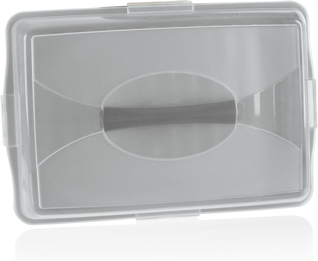 com-four® Kuchenbehälter - Transportbox für Kuchen und Lebensmittel - Aufbewahrungsbehälter mit Deck