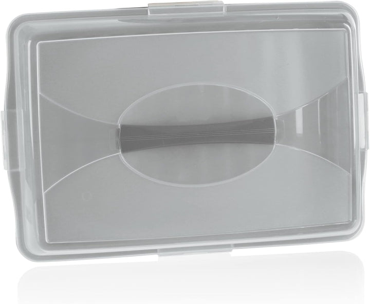 com-four® Kuchenbehälter - Transportbox für Kuchen und Lebensmittel - Aufbewahrungsbehälter mit Deck