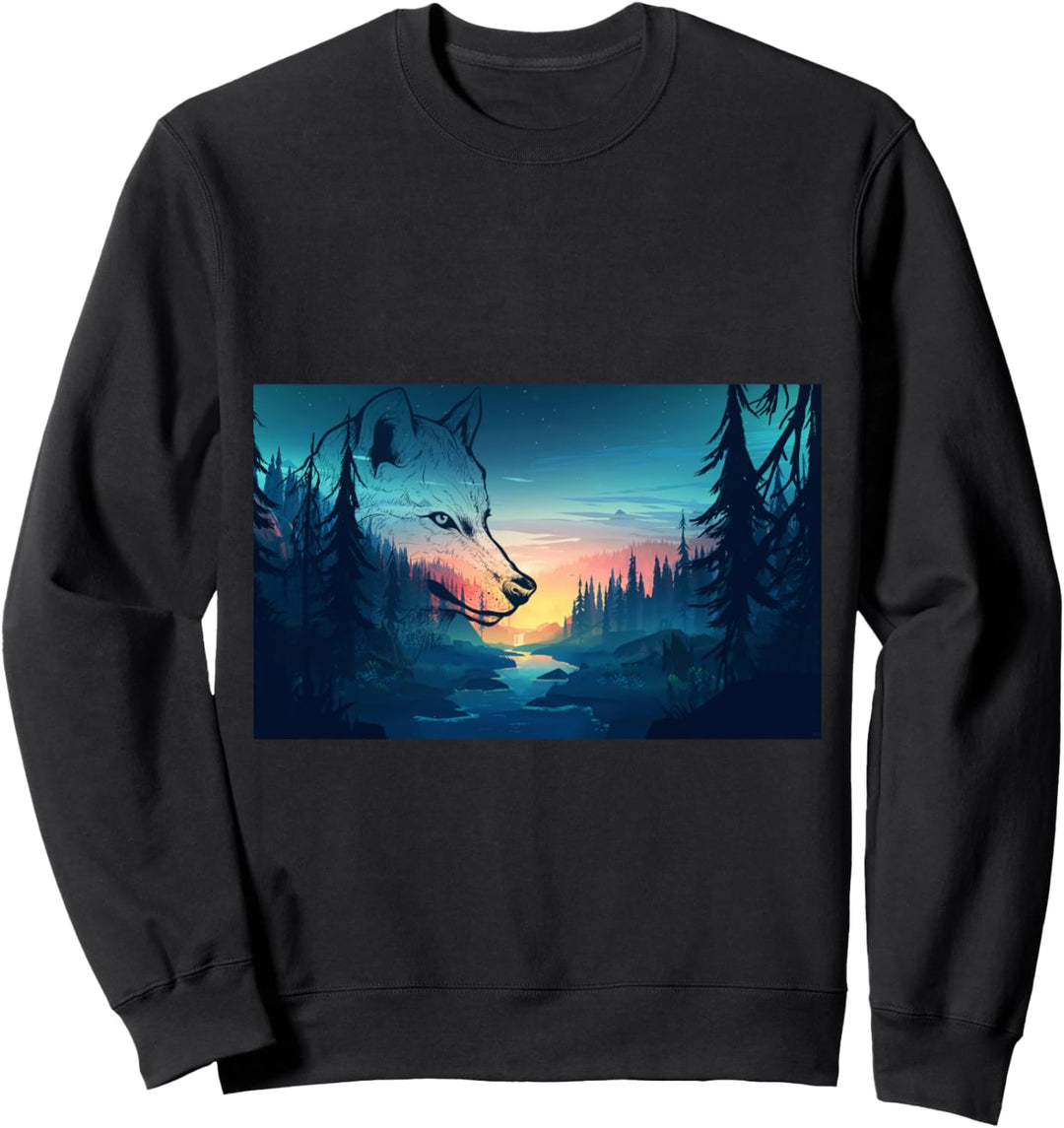 Mountain Man Wolf Sweatshirt