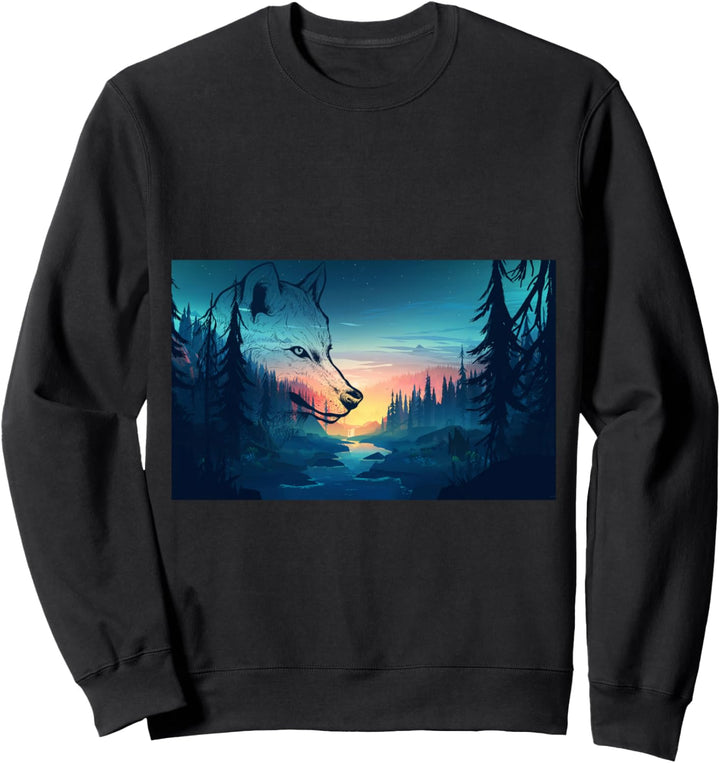 Mountain Man Wolf Sweatshirt