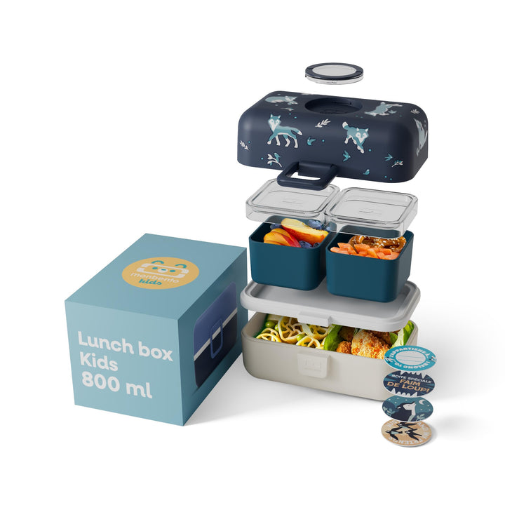 monbento - Brotdose Kinder MB Tresor - 3-Fächer Lunchbox für Kinder - Jausenbox Kinder - Ideal für S