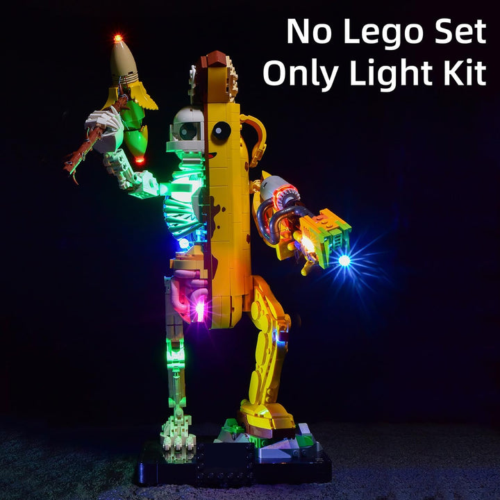 LED-Beleuchtungsset für LEGO Fortnite Peely Bone 77072, Lichtkit für Baumodell (ohne Bausatz, nur Li