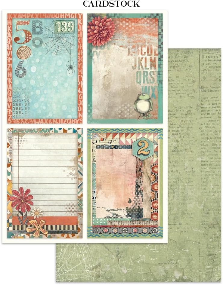 Stamperia - Junk Journal Stickers, Cut-Outs, and Backgrounds for Scrapbooks, Albums, Card Making, Bu