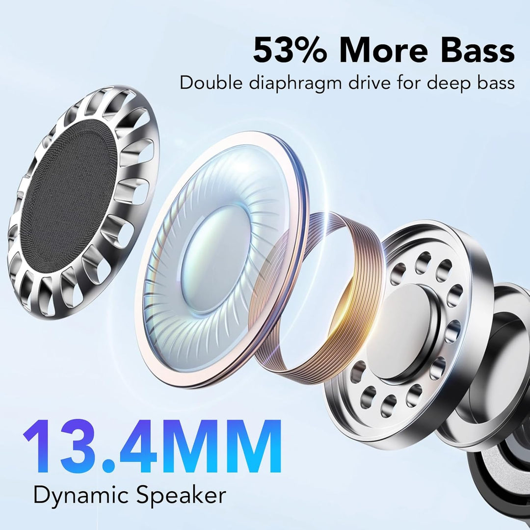 QXQ S26 Kopfhörer Kabellos Bluetooth 5.4 In Ear Noise Cancelling Headphones | Sport Kabellose Kopfhö