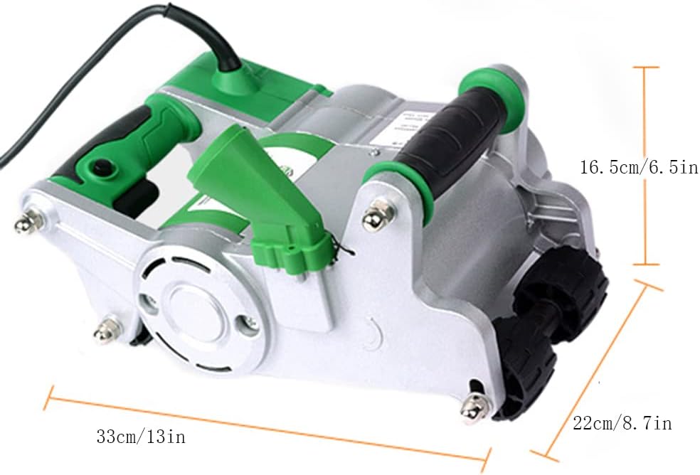 Mauernutfräsmaschine 1100W, Elektrische Mauernutfräse Frästiefe 30 mm 2000 U/min Für Voll- und Hohlz