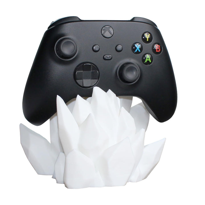 3D Druck Gaming Ständer Kristall Design Weiss, Weiss