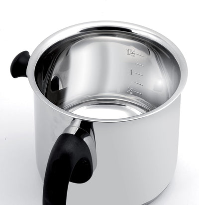 Tescoma doppelwandiger Simmertopf mit Deckel und Überdruckventil, induktionsgeeignet, Ø 16 cm, 2l