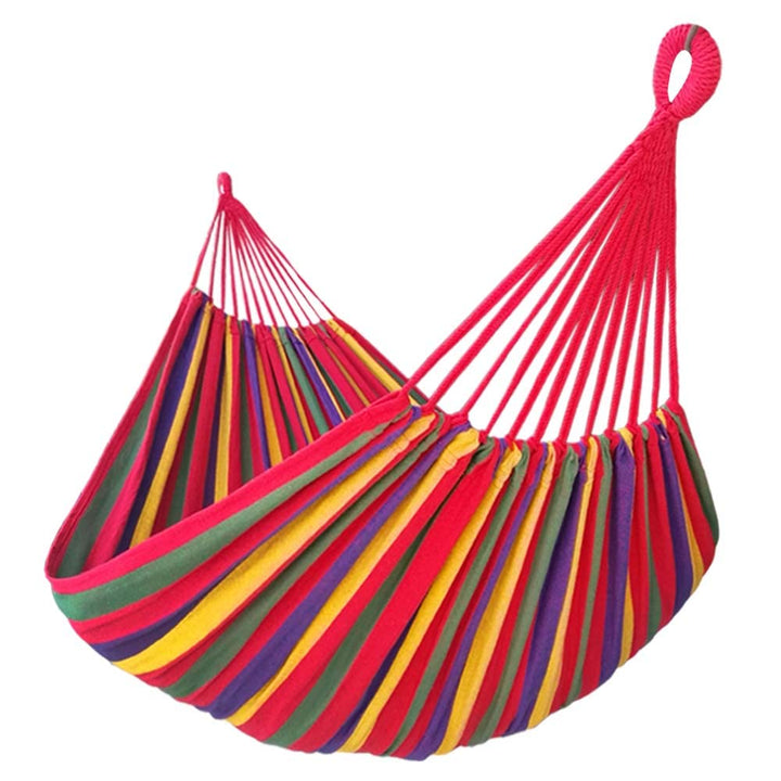 GOCAN XXL Hängematte 2 Personen 220x160cm Gesamtlänge 330cm Last 300kg Leinwand-Baumwoll-Hängematte