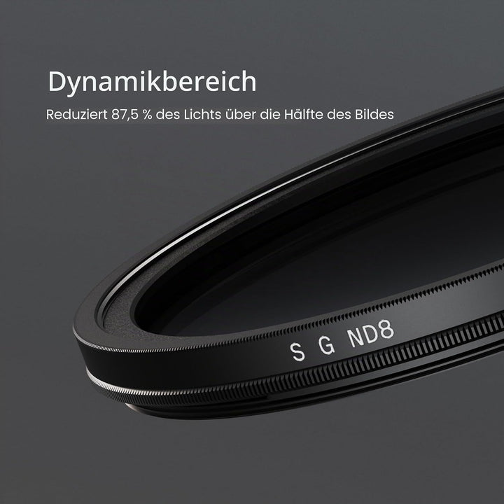 Urth 67 mm Grauverlaufsfilter Soft ND8 GND Filter (Plus+) 67mm, 67mm