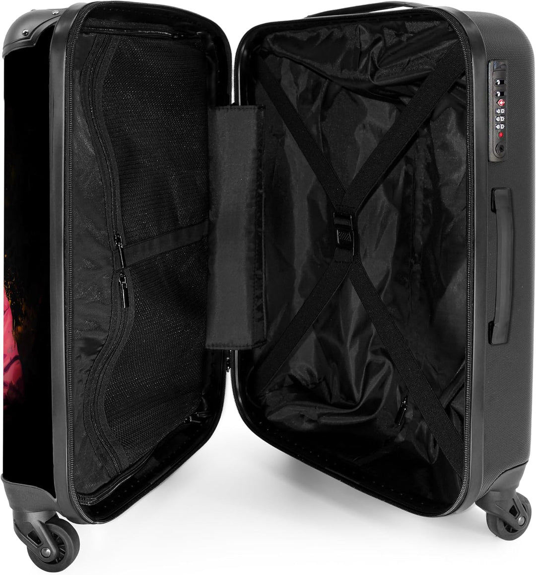 NoBoringSuitcases.com Hartschalenkoffer, Reisekoffer, Reisetasche mit Rollen, Koffer Mittelgross, Tr