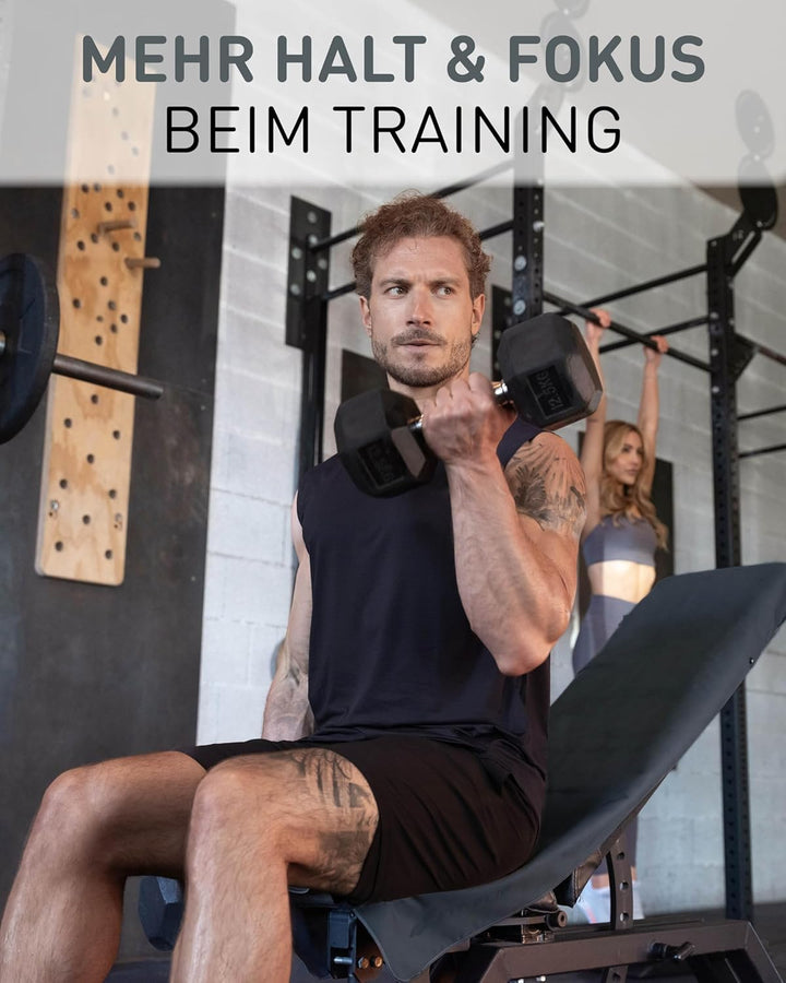 Fit-Flip Fitness Handtuch - mit Magnet und Reissverschluss Tasche - Gym Handtuch aus Mikrofaser für