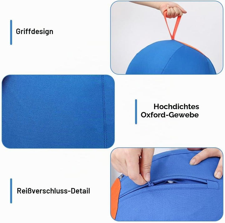 DONGKER Hüteball 18", 45cm Runde Herding Ball mit Ballabdeckung für Hund, Robuste Hundespielzeug mit