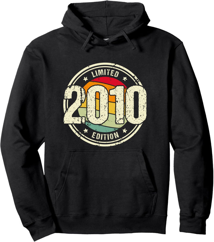 Retro 14 Jahre Jahrgang 2010 Limited Edition 14. Geburtstag Pullover Hoodie