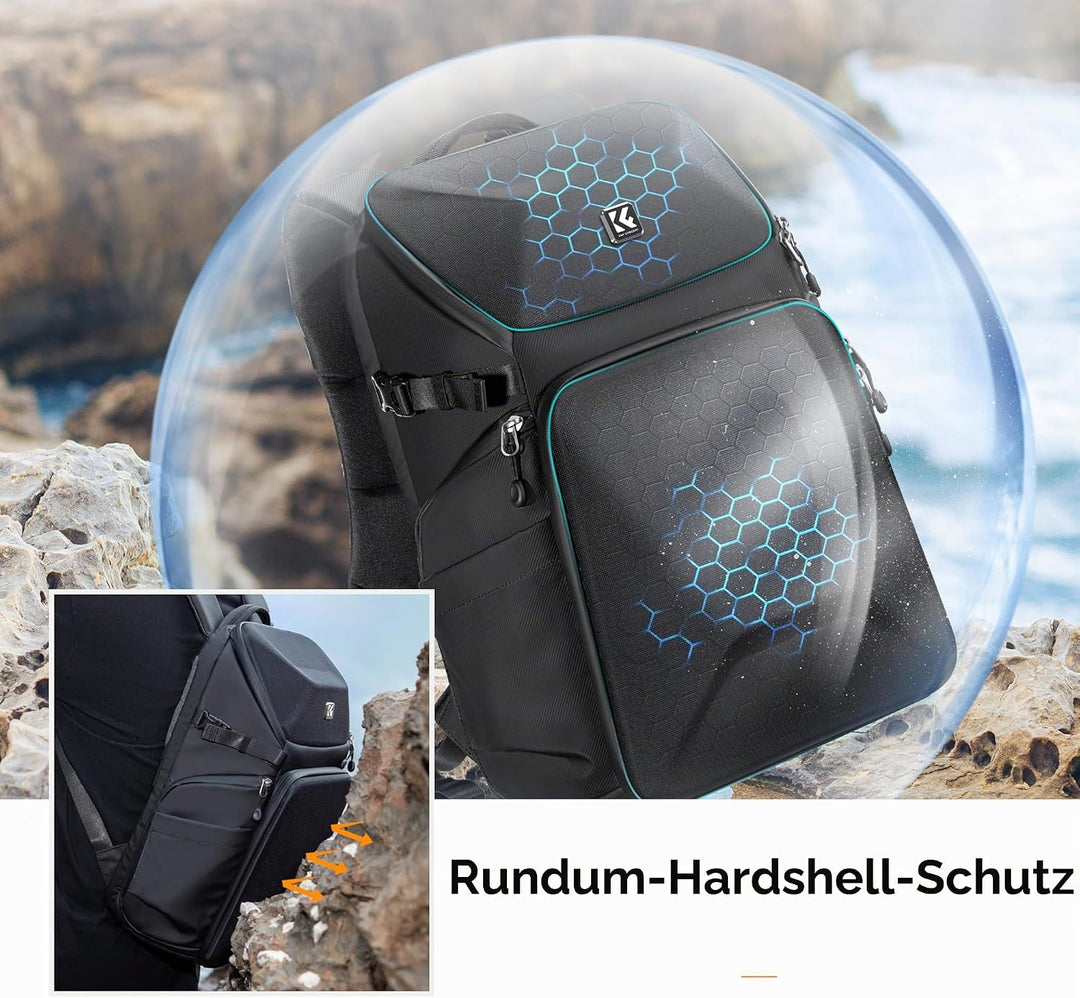 K&amp;F CONCEPT Kamerarucksack, Fotorucksack Wasserdicht Spiegelreflex DSLR Camera Bag für Spiegelreflex