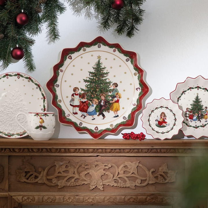 Villeroy & Boch 14-8332-2281 Gebäckteller, Porzellan Gebäckteller Kinder Klein Rot, Gebäckteller Kin