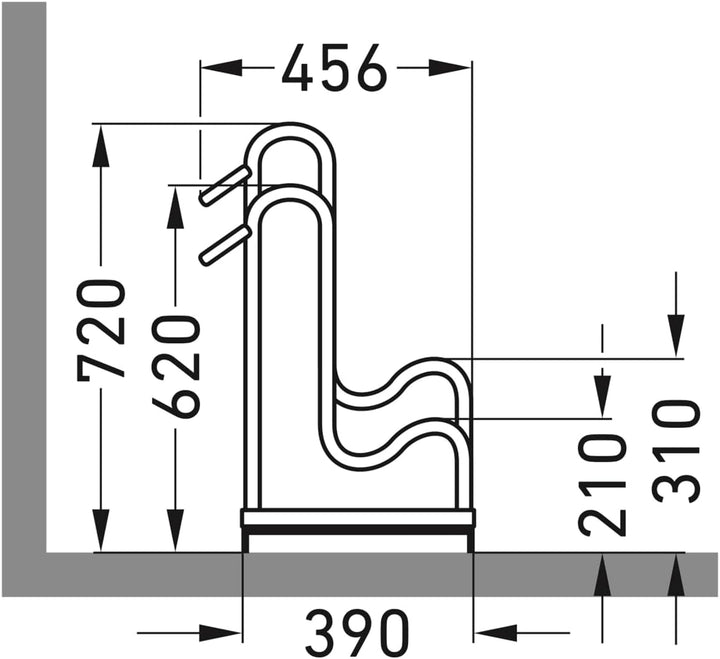 Hochwertiger Fahrradständer Standparker 4056 BR | Sicherer Radständer für Fahrräder mit breite Reife