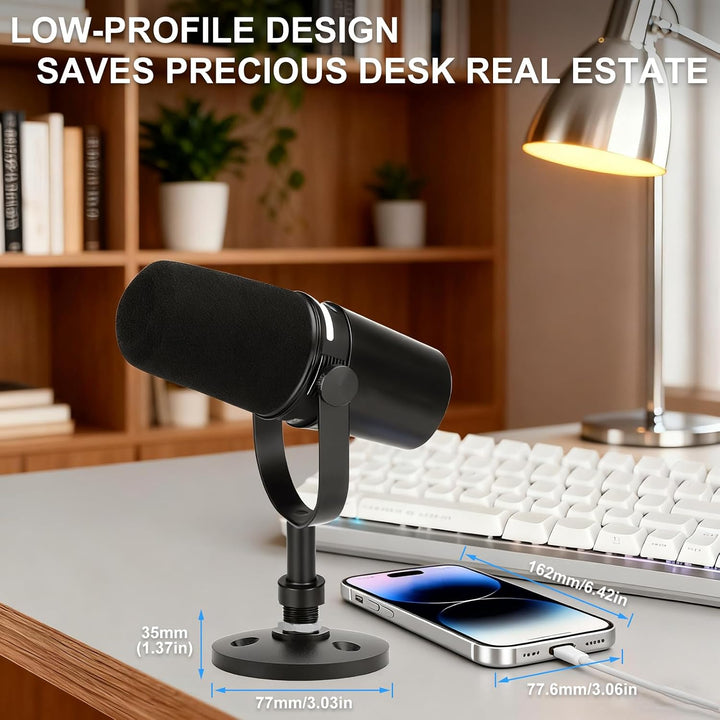 Desktop-Mikrofonständer für Shure MV7/MV7+