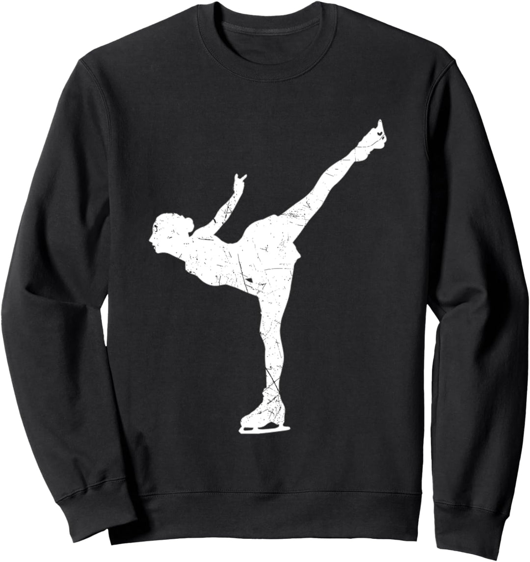 Eislaufmädchen Schlittschuh Eiskunstlauf Motiv Eistanzen Sweatshirt