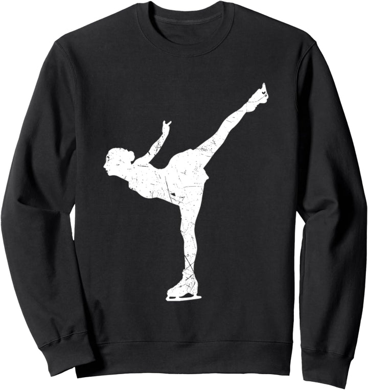 Eislaufmädchen Schlittschuh Eiskunstlauf Motiv Eistanzen Sweatshirt
