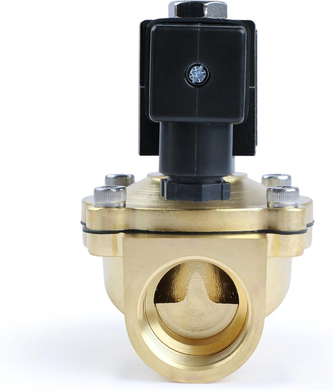 U.S. Solid Solenoid Valve Magnetventil Messing G 1" 24V DC Normal geschlossen NC 0-10 bar, elektrisc