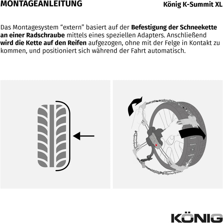 KÖNIG K-Summit XL K56 - Schneeketten, XL K56