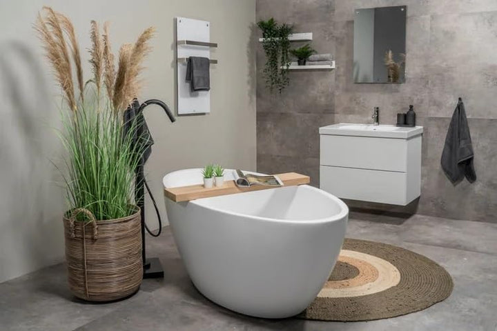 Badezimmer Heizkörper Handtuchtrockner Handtuchwärmer Eurom Sani Comfort Wifi Elektro Glas