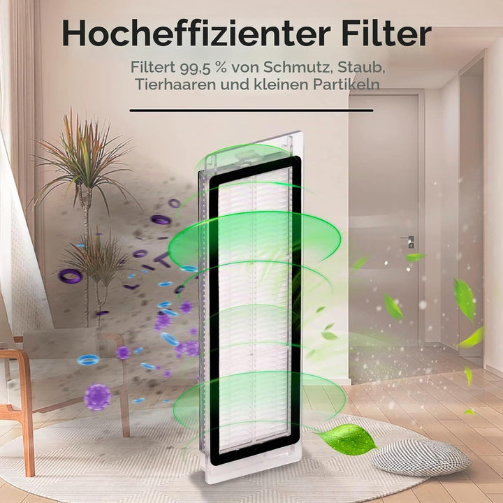 (12 Stück) HEPA-Filter kompatibel mit Roborock S6 Pure S6 E4 S4 Max S6 MaxV S5 S5 Max S4 E2 E3 E5 E2
