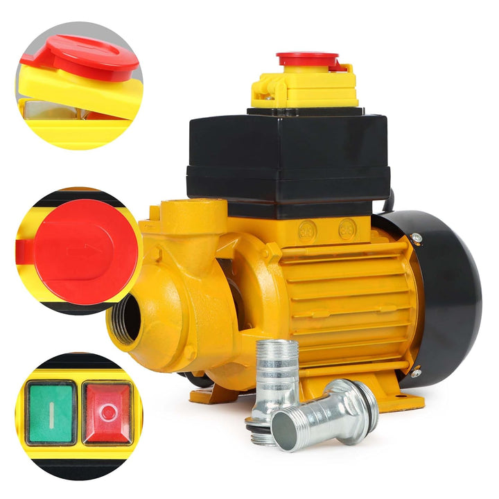 WilTec Bio Dieselpumpe für 2400 L/h Heizölpumpe mit 230 VAC 550 W