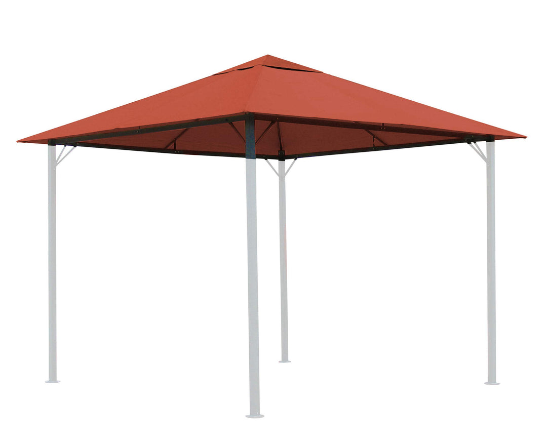 QUICK STAR Ersatzdach für Garten Pavillon 3x3m Terra Antik Pavillondach Ersatzbezug 3 x 3 m - 180g/m