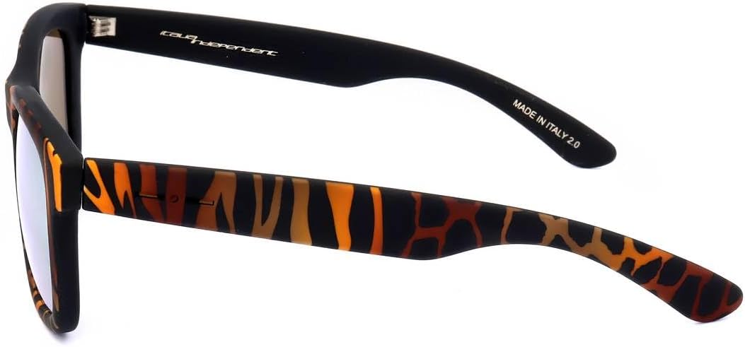 Italia Independent Unisex-Erwachsene 0090-ZEF-044 Sonnenbrille, Orange (Naranja), 50.0