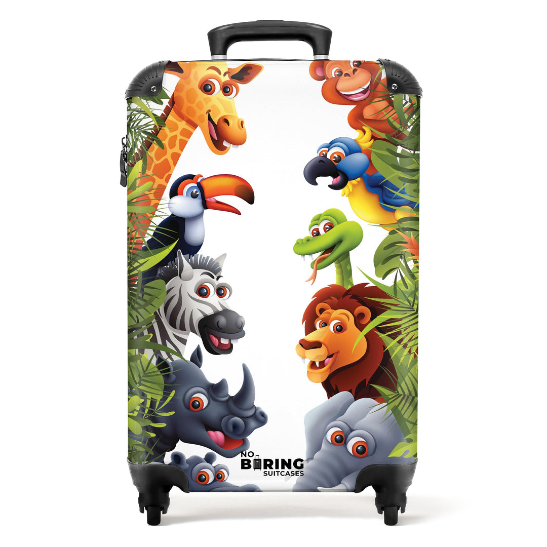 NoBoringSuitcases.com® Kinderkoffer Kindertrolley Handgepäck Koffer Klein Reisekoffer mit Rollen Ges