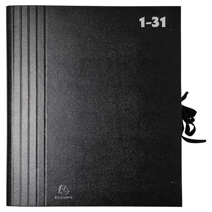 Exacompta 61650B Premium Fächermappe verschliessbar für DIN A4 31 Fächer 1-31 stabiler Einband vorge